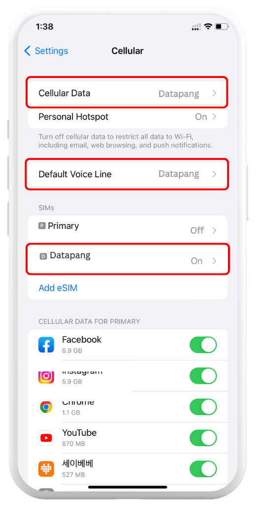 iPhone eSIM setup step 10